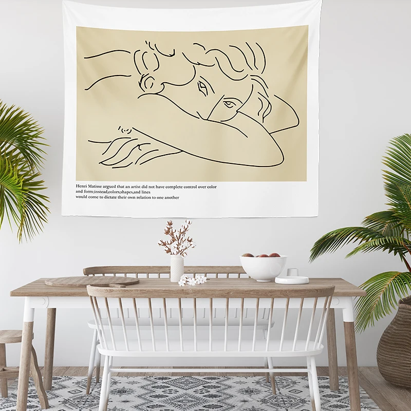Meno Mandala Mesti Picasso Paplūdimio Jogos trinkelėmis sienos kabo gobelenas namų puošybai