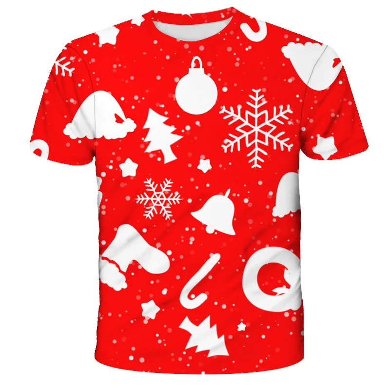2020 3D Kalėdų Kūdikių Berniukų Drabužius, Santa Claus Spausdinimo Nauja, T-shirt Vaikų Vasaros trumparankoviai Minkštas Kostiumas Atsitiktinis Streetwear Viršūnės