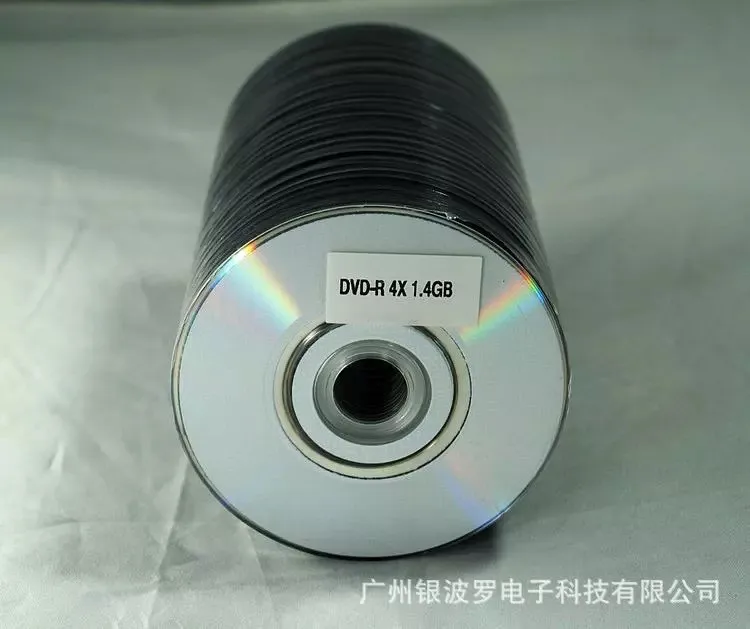 Didmeninė 50 diskų Mažiau Nei 0,3% Defektas Norma Sidabro Atgal 1.4 GB 8 cm Mini Tuščią DVD-R Diskas
