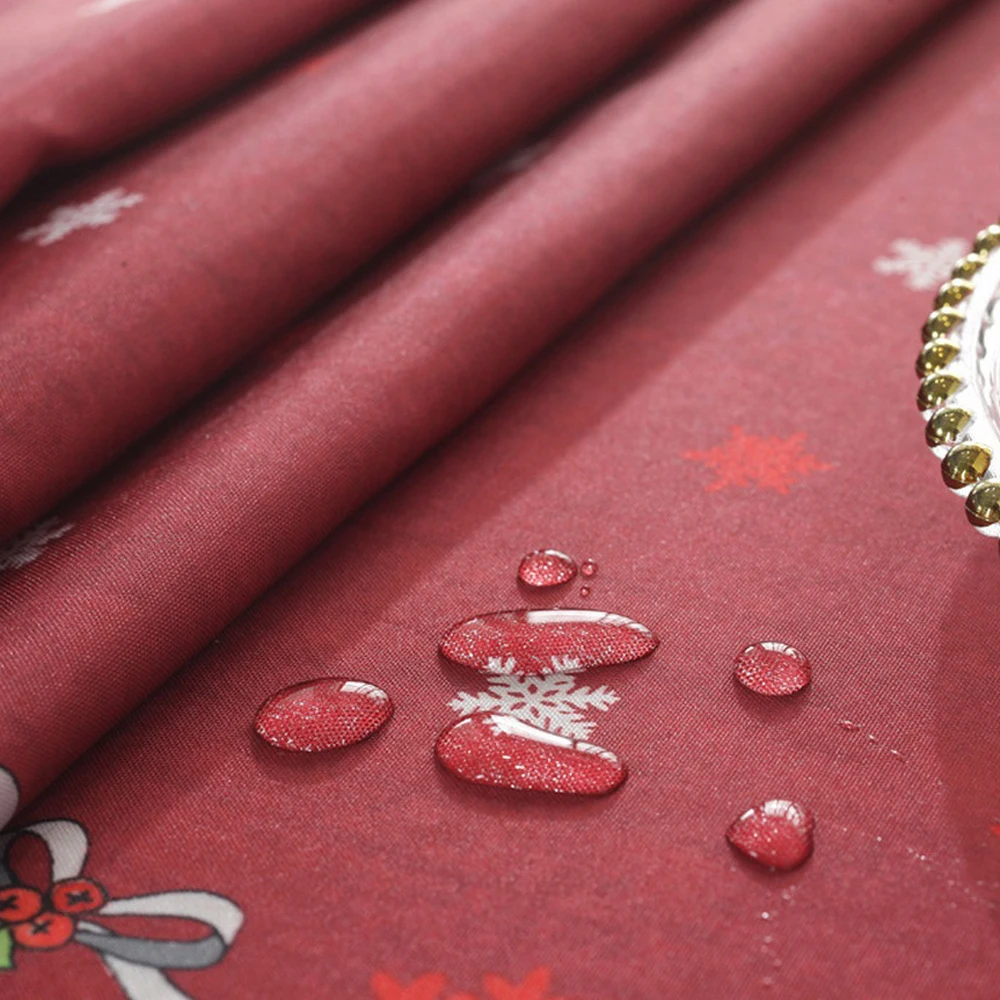 Naujas Kalėdų Vandeniui atspari Staltiesė Naujųjų Metų staltiesės, apsaugos nuo užsiteršimo Spausdinti Kalėdos Pokylių Staltiesė Namų Valgomojo Dekoras