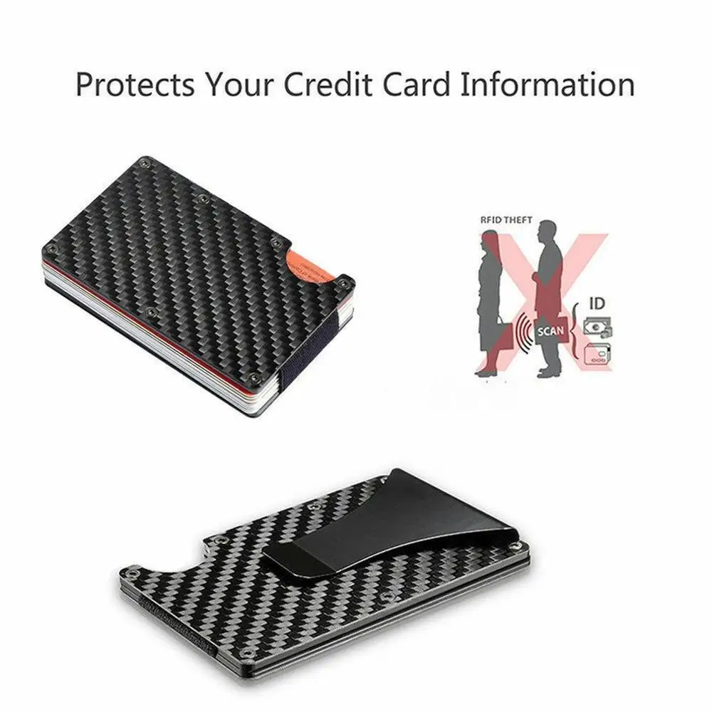 Rda multi-funkcija anglies pluošto vyriškų kortelės laikiklį su keliais laiko tarpsnių įvairių dydžių, išlaikyti juos, tvarkingas, stilingas ir unikalus 1