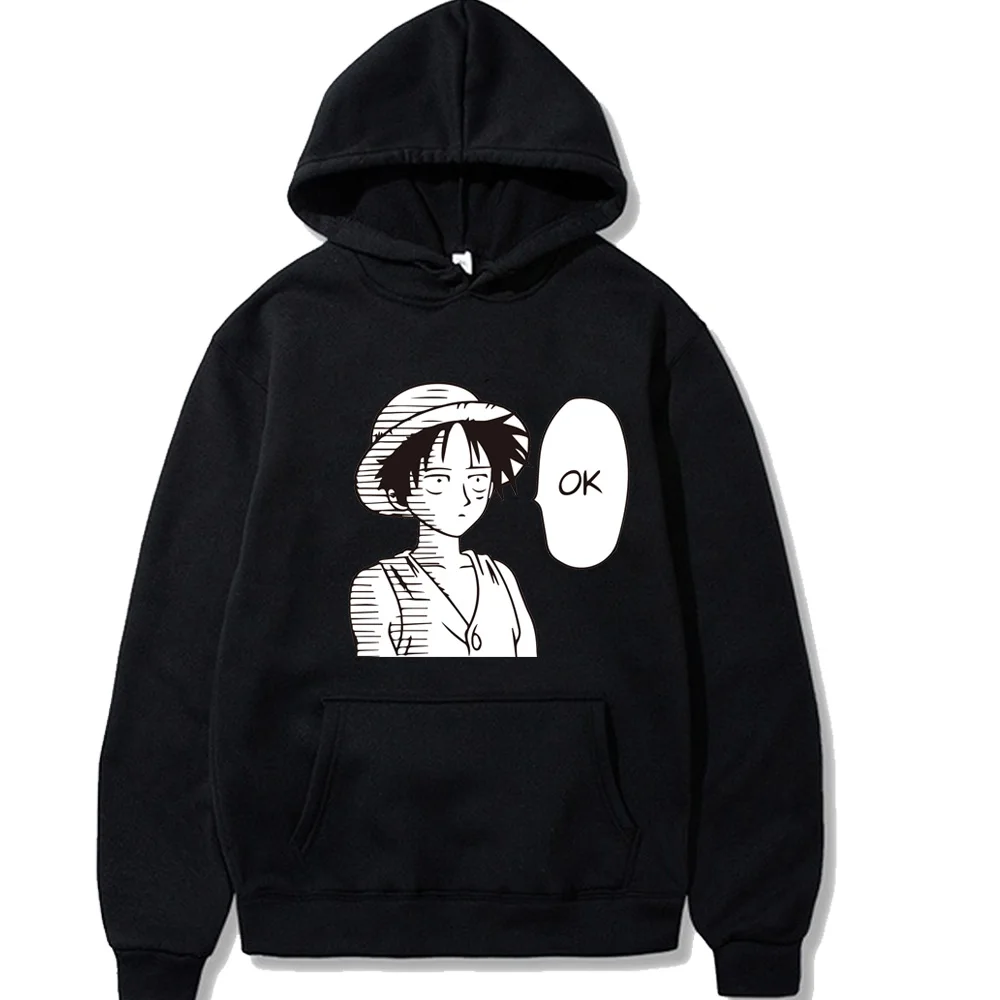 Moterų Hoodies Anime One Piece Moterų Puloveriai Hoodies Palaidinės Juokinga Luffy Spausdinti Anime Bliuzono Streetwear Viršūnės