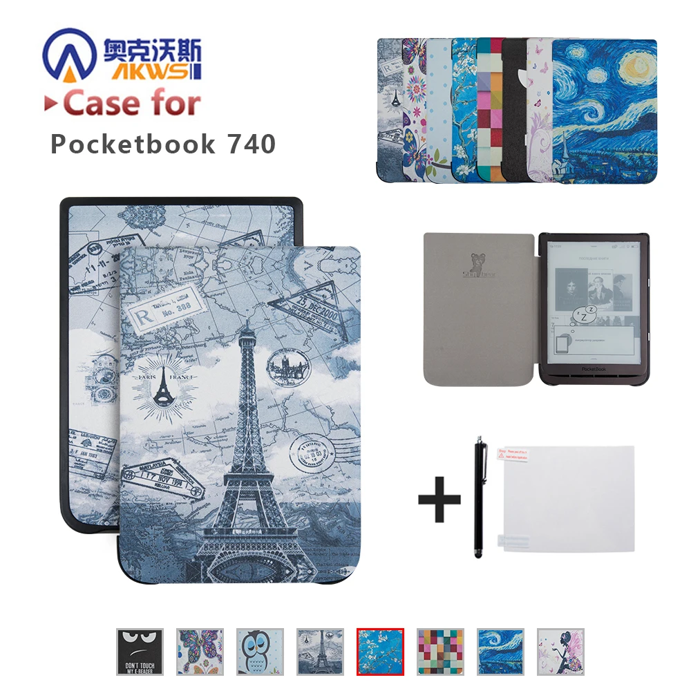 Atveju PocketBook 740, Funda Rubisafe, skirtas Pocketbook InkPad Pro 3 7.8 Colių, Plonas Odos E-Knygos PB740 Dangtis
