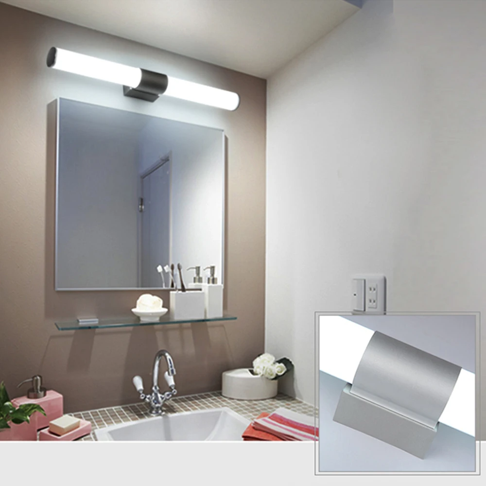 Sieniniai Šviestuvai Vonios kambarys Led veidrodis, šviesos, atsparus Vandeniui 12W 16W 22W AC85-265V LED lempa Modernios Sienos lempos Vonios kambario Apšvietimas