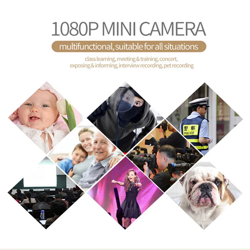 SQ11 HD mini Kamera mažas cam 1080P Jutiklis Naktinis Matymas vaizdo Kameros Mikro vaizdo Kamera DV DVR Judesio įrašymo Kameros KV. 11 SQ9