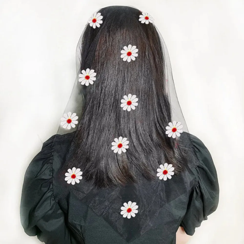 2020 Etninių, Religinių Juodos spalvos Gėlių Nėriniais Nuotakos Šydas Bandana Šalikas Lankelis Plaukų Juosta Hoopas Turbaną Plaukų Aksesuarai Moterims