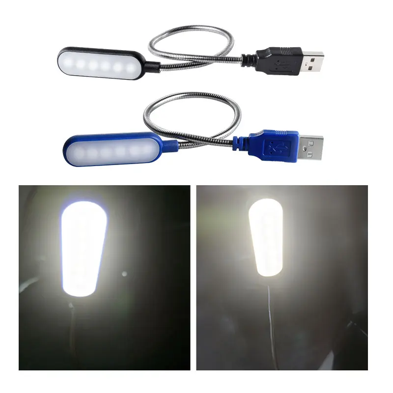 EeeToo Itin Šviesus USB LED Nakties Šviesos Luminaria LED Reguliuojamas, Lankstus, Sukasi Apšvietimas PC Stalo Lempos Knygos Šviesos Vaikai