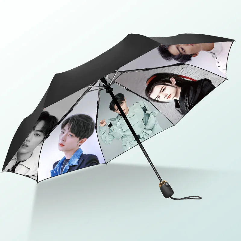 Xiao Zhan Wang Yibo Automatinis Skėtis CHEN ČING LING Wei WuXian Lan WangJi Anti-UV skėtį nuo saulės NEPRIJAUKINTAS Gerbėjai Kolekcija