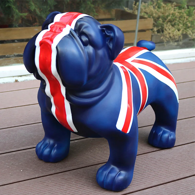 42CM Europos Papuošalai British Bulldog Modeliavimas Šuo Papuošalų Parduotuvė Atidarymas Housewarming Dovanos L3018