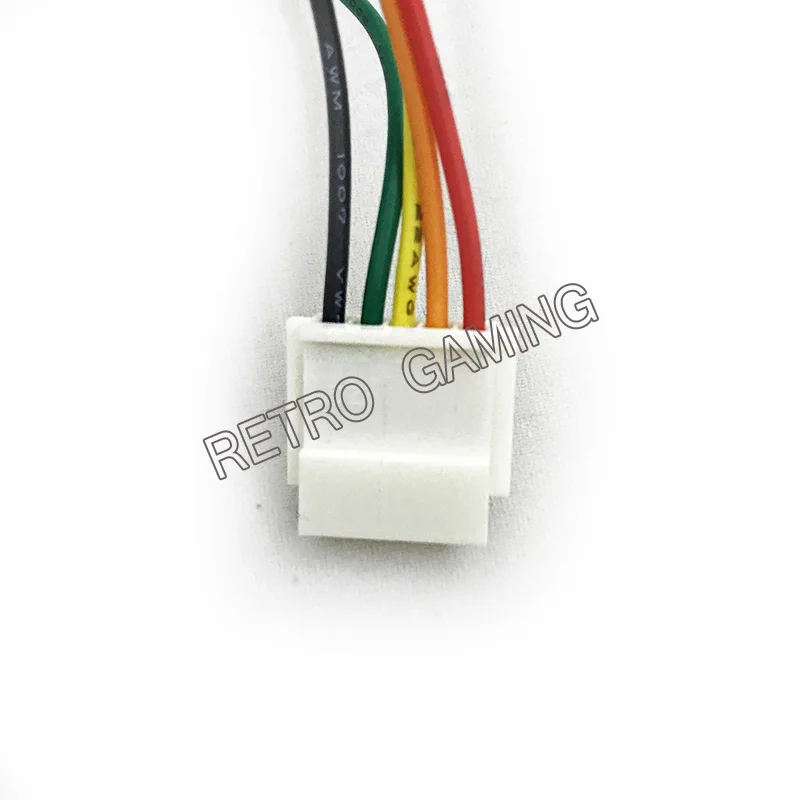 10 VNT Ištemptas kreiptuką laidų kabelis 5 pin jungtis, laidus naudoti sanwa JLF-TP-8YT kreiptuką arcade Laidus pajungti