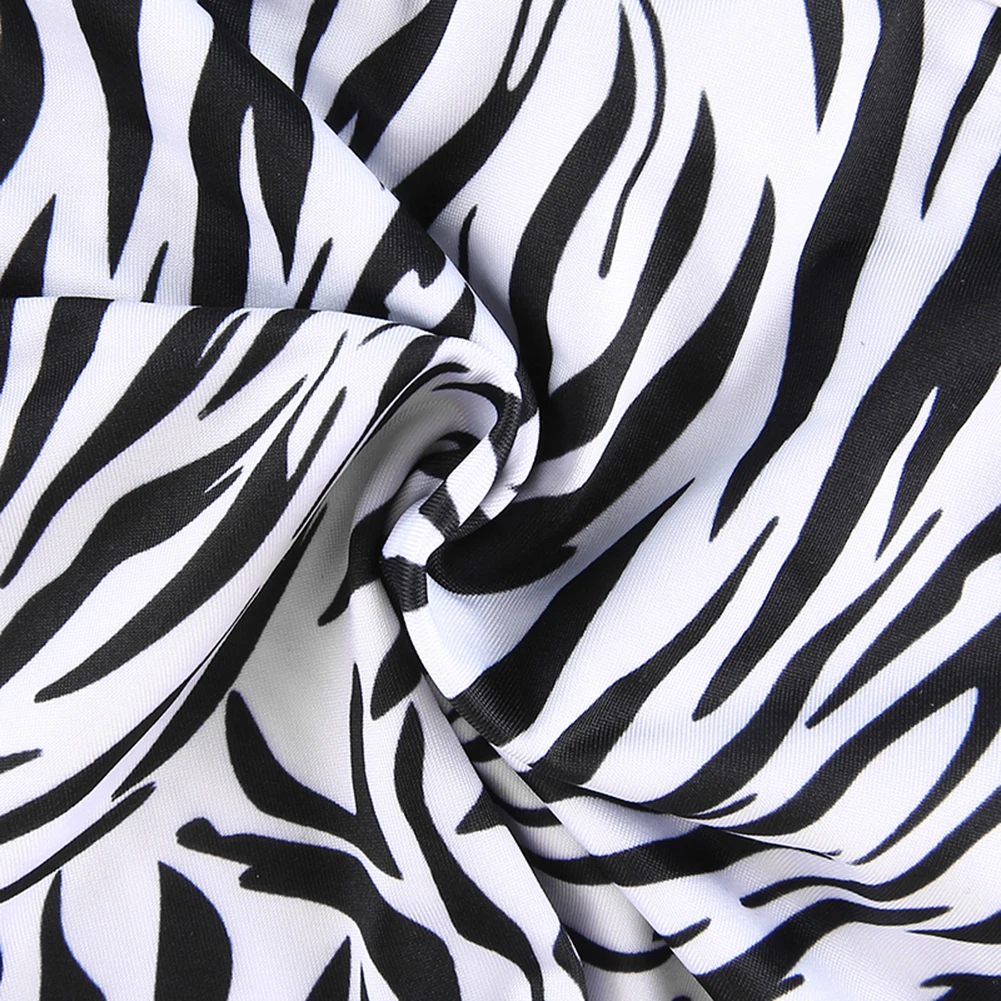 Zebra Print Juoda Nėrinių T-Shirt Moterims, Viršuje V Kaklo, Rankovių Seksualus Apkarpyti Viršūnes Vasaros marškinėliai Backless Milkmaid Tanktop