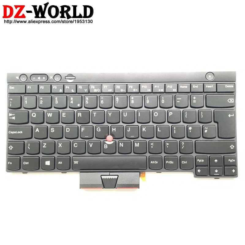 Nauja/origl GB JK anglų Klaviatūra su foniniu Apšvietimu Lenovo Thinkpad T430 T430S X230 T530 W530 Apšvietimas Teclado 04X1382 04Y0557 04X1269