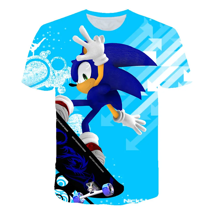 Sonic the Hedgehog Berniukų Marškinėliai Vaikams, Cartoon Marškinėlius Juokingi Marškinėliai Mergaitėms Vaiko Marškinėliai Vaikams Drabužių 2020 Naujas Tee Viršūnės