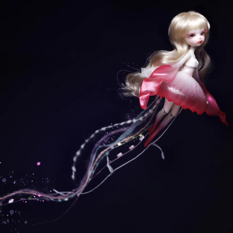 Nemokamas pristatymas BJD doll 1/8 medūzos lumu žaislo modelis girl nude spalvos aukštos kokybės lėlės atsisakyti žaislų parduotuvė simbolių dovana