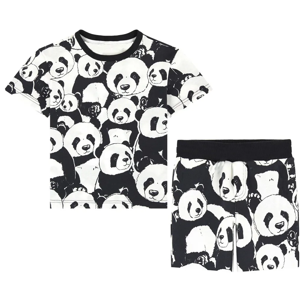 Nauji Kūdikių Berniukų Rinkiniai Vasaros Drabužių marškinėliai+trumpas Kelnes gražus atspausdintas Rinkinys, Vaikams, Kombinezonas Vaikų Mados drabužių berniukas drabužiai