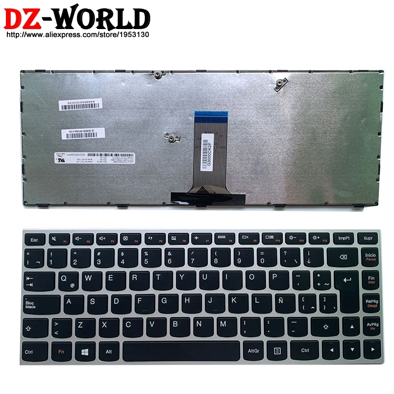 Naujas Originalus lotynų Nešiojamojo kompiuterio klaviatūra Lenovo 500-14ACZ ISK Z41-70 G40-70 80 30 B41-30 80 felx2-14 B40-30 45 300-14ISK Z40-70 75