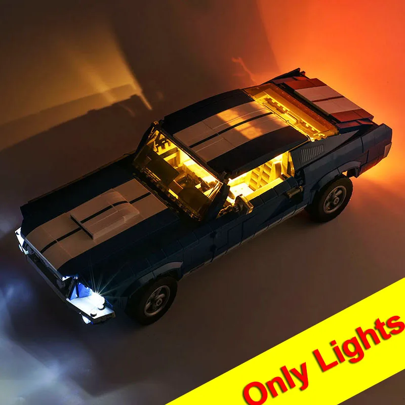 (tik šviesos komplekte)LED lemputės Komplektą Žaislas 21047 Ford Mustang Apšvietimas Nustatyti Compatile Su 10265 11293