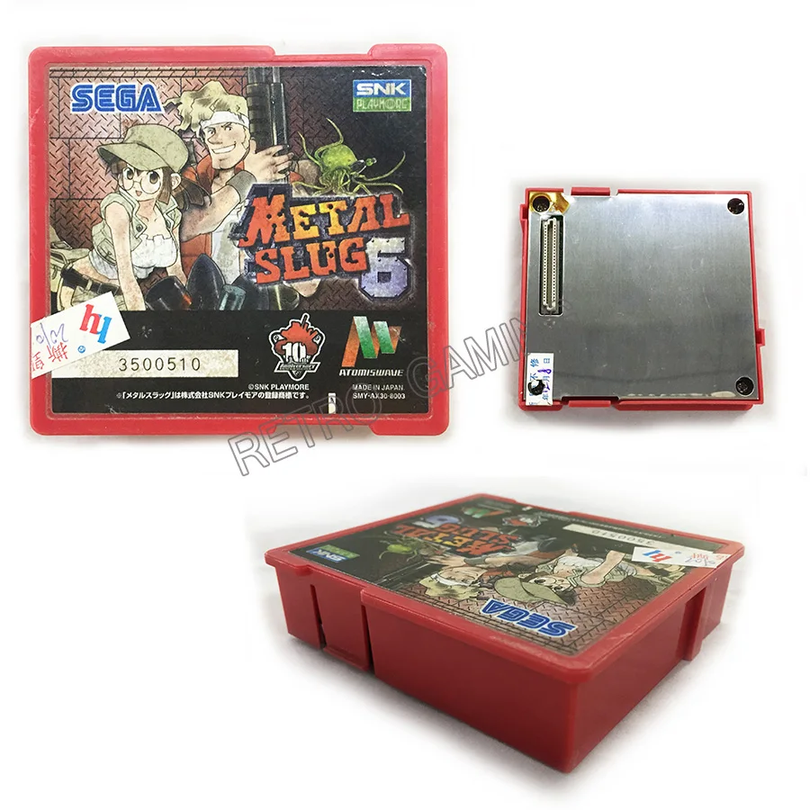 Sammy Atomiswave plokštė + žaidimas kasetė SNK SEGA Kortelė, Originalus, Pagamintas Japonijoje, Secondhand