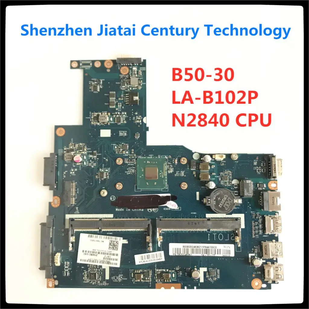 Naujas ZIWB0/B1/E0 LA-B102P KOMPIUTERYJE lenovo b50-30 nešiojamojo kompiuterio motininė plokštė intel N2830 N2840 CPU（naudoti ddr3L RAM） Bandymo gerai