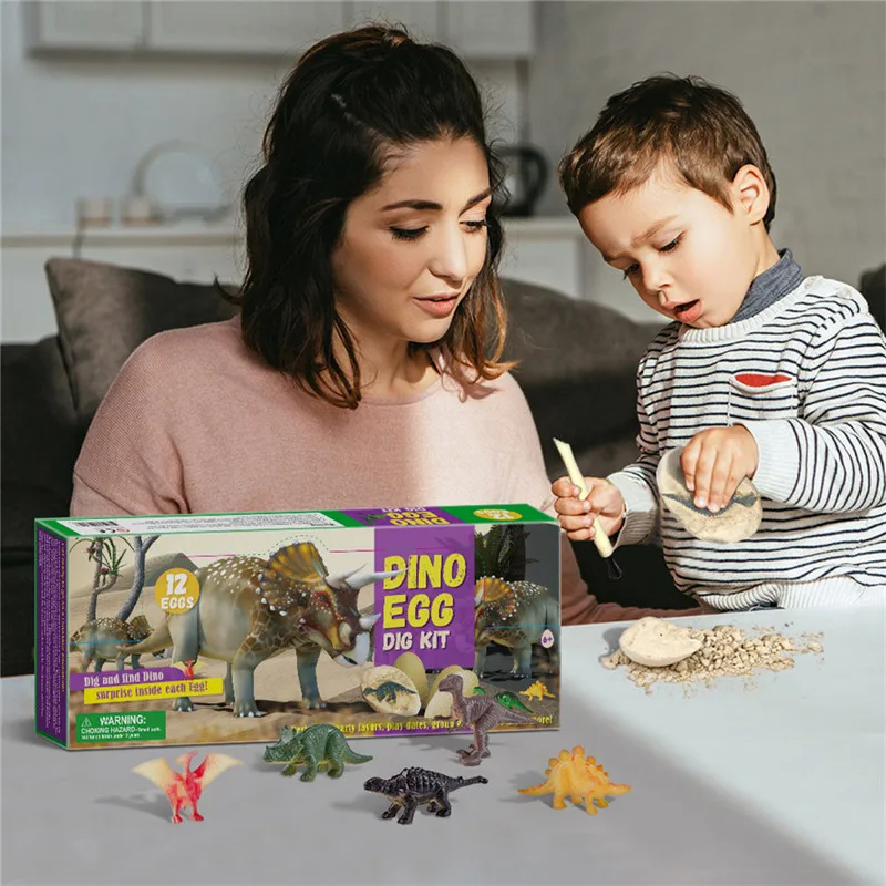 Dinozaurų Žaislai Dino Kiaušinių Rinkinys Vaikams Dovanas Atidaryti 12 Unikalių Dinozaurų Kiaušinius Mielas Dinozaurų Atostogų dovanos vaikams brinquedos #4D12