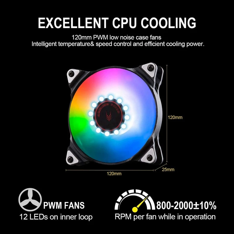 KARŠTO AUKSO SRITYJE SF120 RGB All-In-One Skysčio CPU Aušintuvas su Vandens Radiatorius Aušinimo Radiatorius Sistema AMD CPU Vandens Aušintuvas