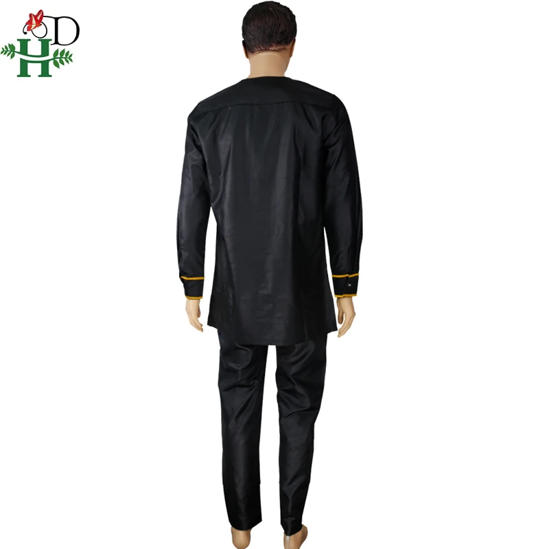 HD dashiki mens viršuje ziajać 2 vienetų komplektas afrikos vyrų drabužiai 2020 m. afrikos siuvinėti drabužiai vyrams dashiki marškinėliai su kelnių