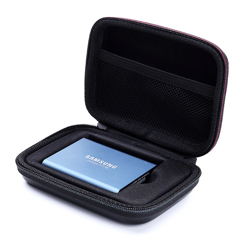 2019 Naują Kietąjį EVA atsparus smūgiams Nešiojimo dėklas, skirtas Samsung T5 / T3 / T1 Nešiojamų SSD 250GB 500GB 1 TB 2TB USB 3.1 C Tipo Kietąjį Diską