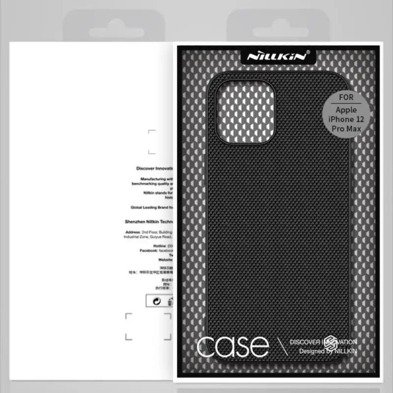 Mobiliojo Telefono dėklas Skirtas iPhone 12 Pro Max 12 mini NILLKIN Atveju 3D Nailono Pluošto Tekstūra Matinis Dangtelis Mobilųjį Telefoną Atvejais & Apima