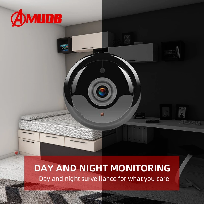AMUDB 1080P Belaidės Mini Wi-fi, Kamera, Namų Apsaugos Kamera, IP Stebėjimo kamerų IR Naktinis Matymas, Judesio Nustatyti Kūdikio stebėjimo P2P