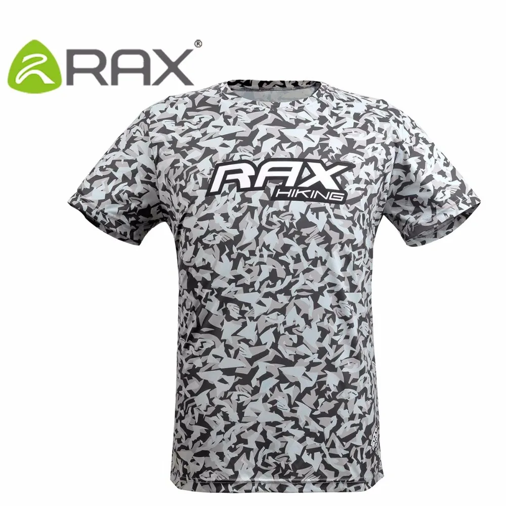 RAX vyriški Sportiniai Trumpas Tees Aušinimo Medžiaga T-shirts Lauko Sporto Quick Dry Vyrų Tees 72-2N105