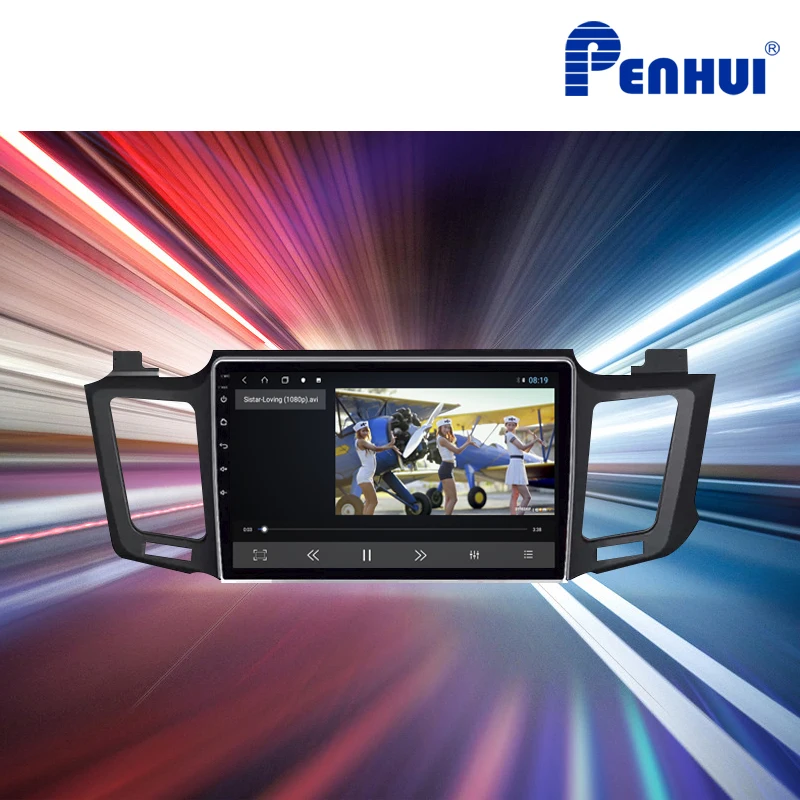 Automobilių DVD Toyota Rav4（-2019)）Automobilio Radijo Multimedia Vaizdo Grotuvas, Navigacija, GPS Android9 Dvigubas Din