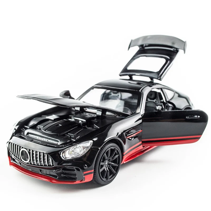 1/32 lydinio sporto automobilio modelį AMG VTR traukti atgal, garso ir šviesos die-casting žaislas automobilis vaiko gimtadienio dovana modelis