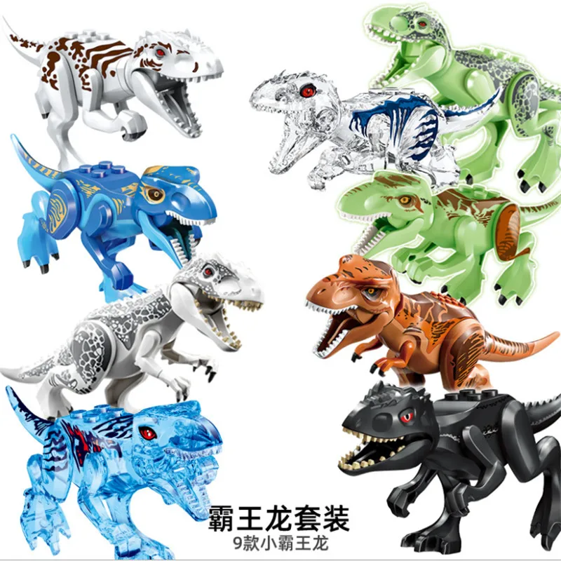 Naujas Juros periodo Dinozaurų Rinkinys, Kūrimo Bloką Žaislas Duomenys Velociraptor Triceratop 