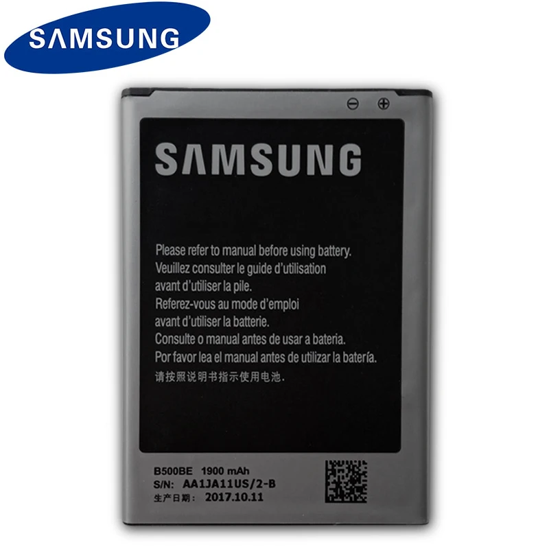 Samsung Originalus Bateriją B500BE 4 smeigtukai NFC GALAXY S4 Mini I9190 I9192 I9195 I9198 S4Mini 1900mAh Telefono Baterijos