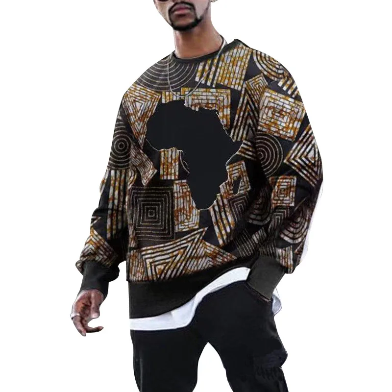 Naujas mados mens afrikos hoodies striukė drabužių hip-hop palaidinukė dashiki skraiste africaine 3d atspausdintas afrikos suknelės, drabužiai