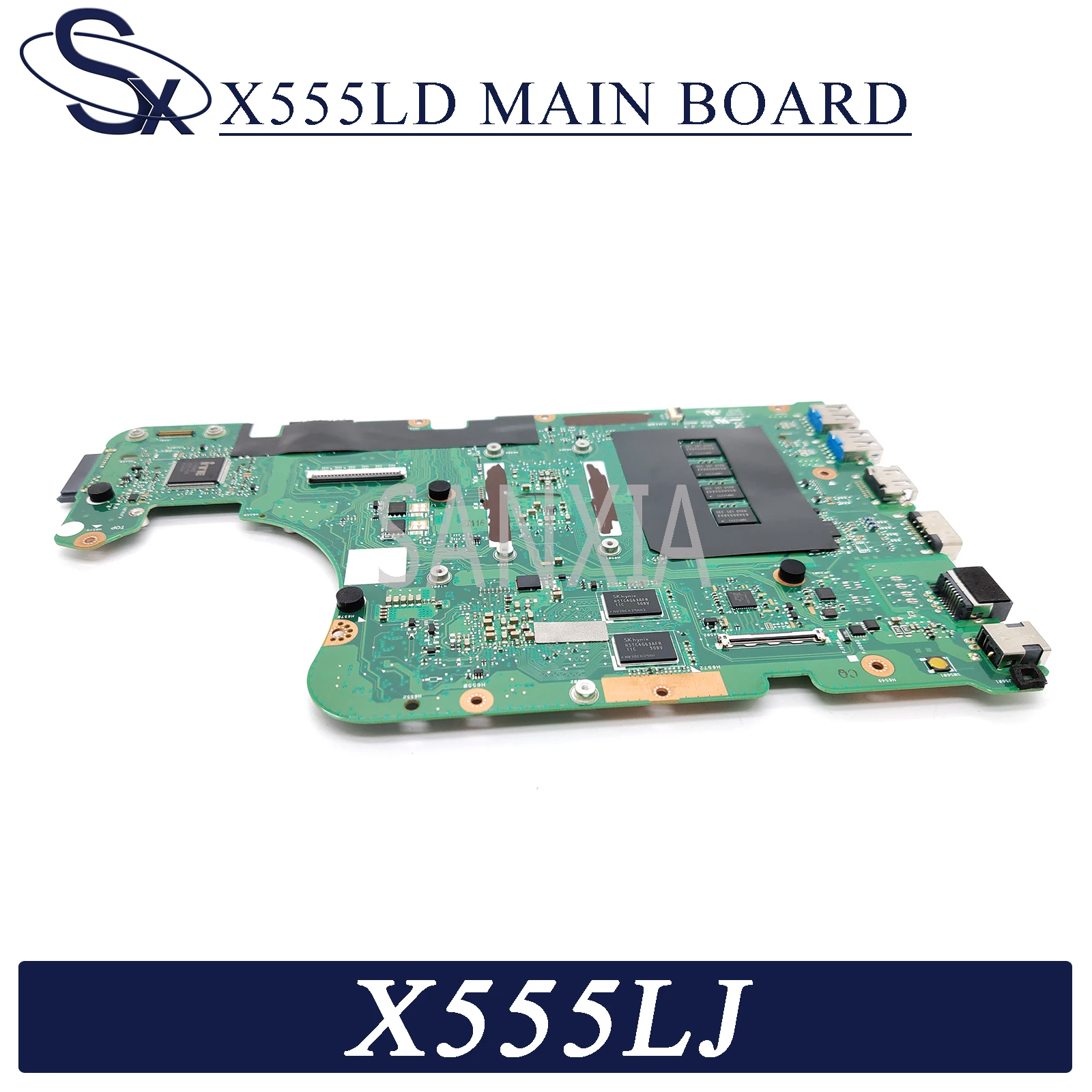 KEFU X555LD Nešiojamojo kompiuterio motininė plokštė, skirta ASUS X555LJ X555L originalus mainboard 4GB-RAM I3-5005U GT920M LVDS