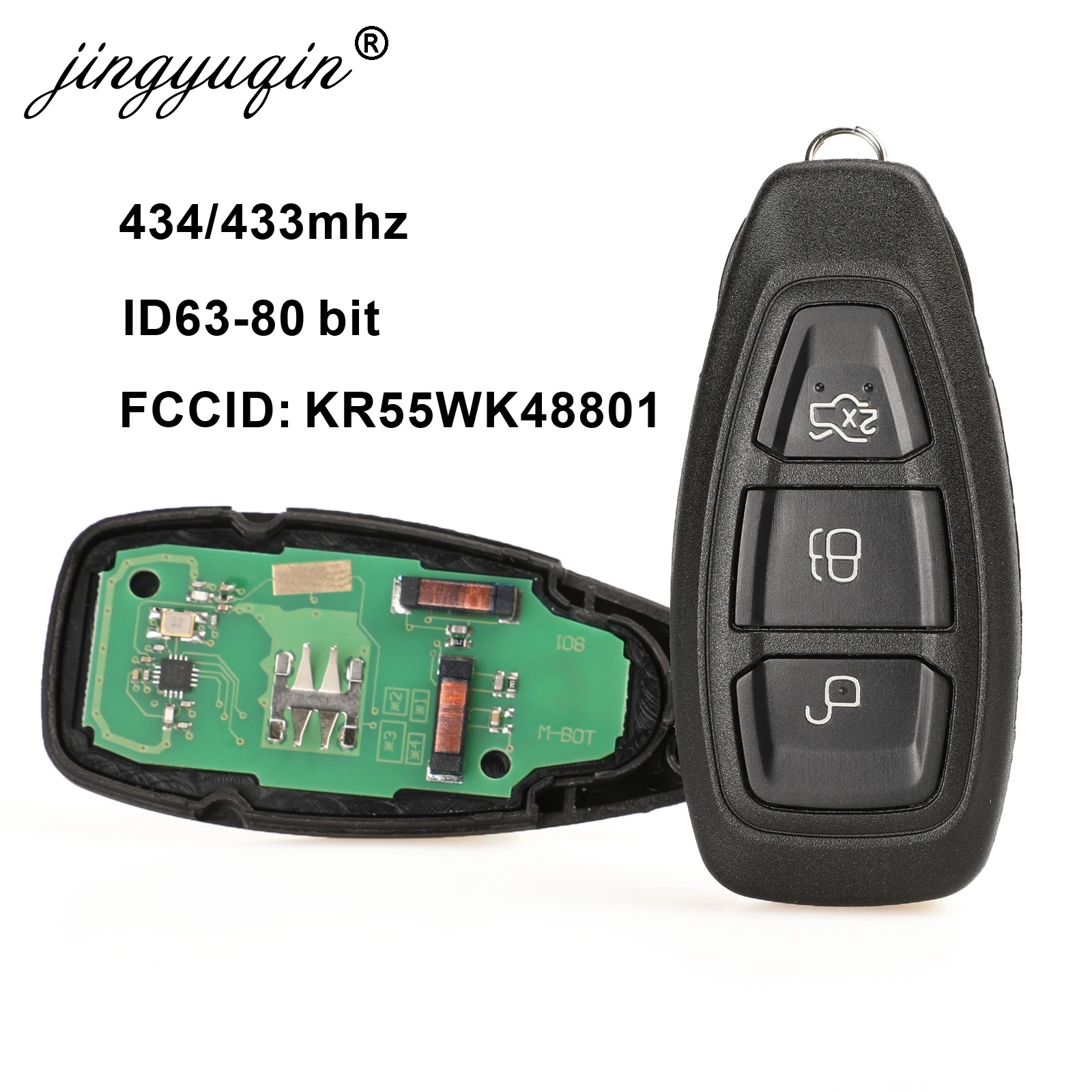 Jingyuqin KR55WK48801 Smart Nuotolinio valdymo Raktas Ford Focus C-Max, Mondeo 