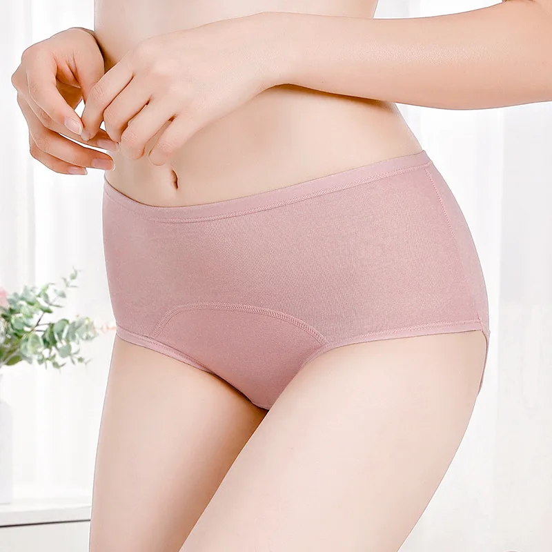 Aukštos juosmens XL moterų fiziologinius apatiniai medvilnės menstruacijų anti-nuotėkio fiziologinių kelnes menstruacijų anti-nuotėkio apatiniai