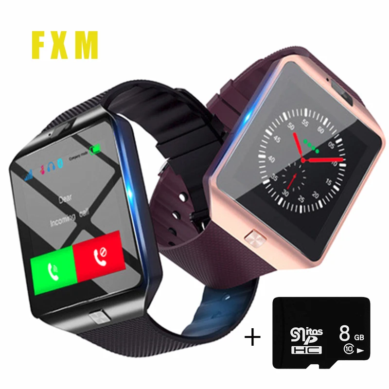 Didelis ekranas, Bluetooth Smart Watch Vyrų DZ09 Relojes Smartwatch Relogios TF SIM Kamera, Skirta 