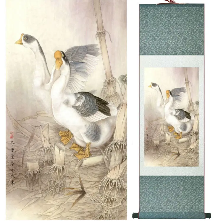 Žąsų tapybos Kinų plovimo, dažymo, namų biuro apdailos dažymo Nr. 32016