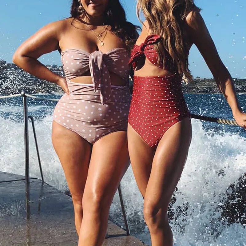 Stebėjimo vientisi maudymosi kostiumėlį moterų plius dydis swimwears 2019 bowknot maudymosi kostiumas Seksualus Push Up Monokini maudymosi Kostiumėliai, Beachwears