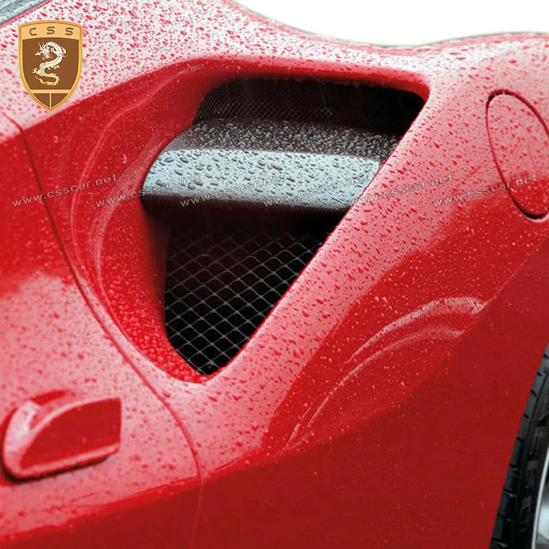 Anglies Pluošto Šoninės Oro Įsiurbimo Dangtelis Ferrari 488 Automobilio Kėbulo Rinkiniai Šoninių Dalių Įsiurbimo Sklendės Auto Reikmenys, Automobilių Stilius