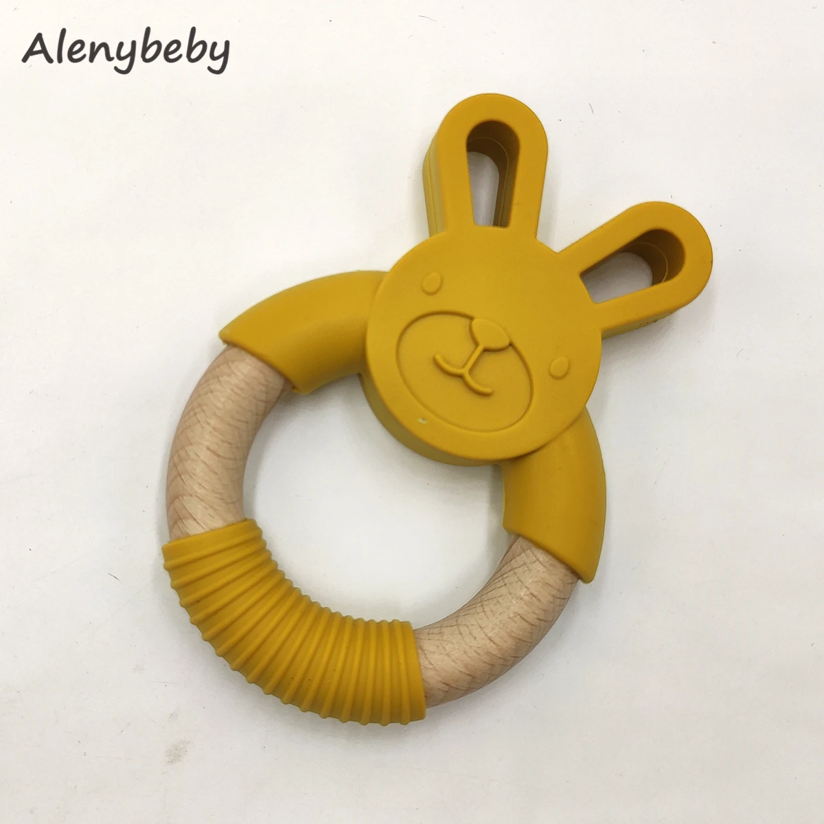 Kūdikių Silikoninio Triušiuko ausys Formą Gyvūnų Triušis Teether Kūdikiui Kramtyti Perlų Karoliukais, 
