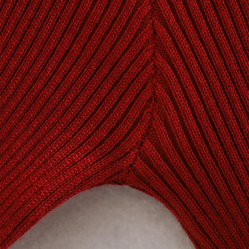 PUWD Derliaus Moteris Kvadratinių Apykaklės Megztinis 2020 Mados Ponios Rudenį Aukštos Steet Slim Top Moterų Kalėdų Megztiniai