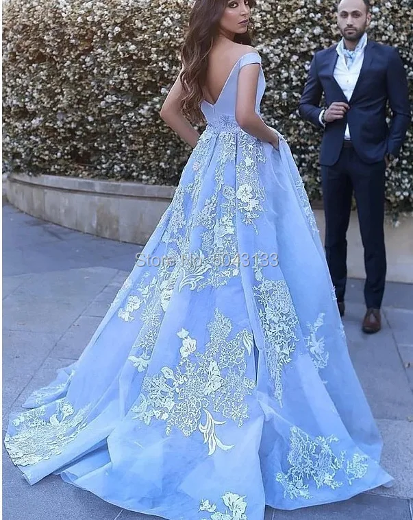 Elegantiškas nuo Peties Kamuolys Suknelė Satino Prom Dresses 2021 chalatas de soiree Nėrinių Appliques Prom Vakare Gown Quinceanera Suknelės