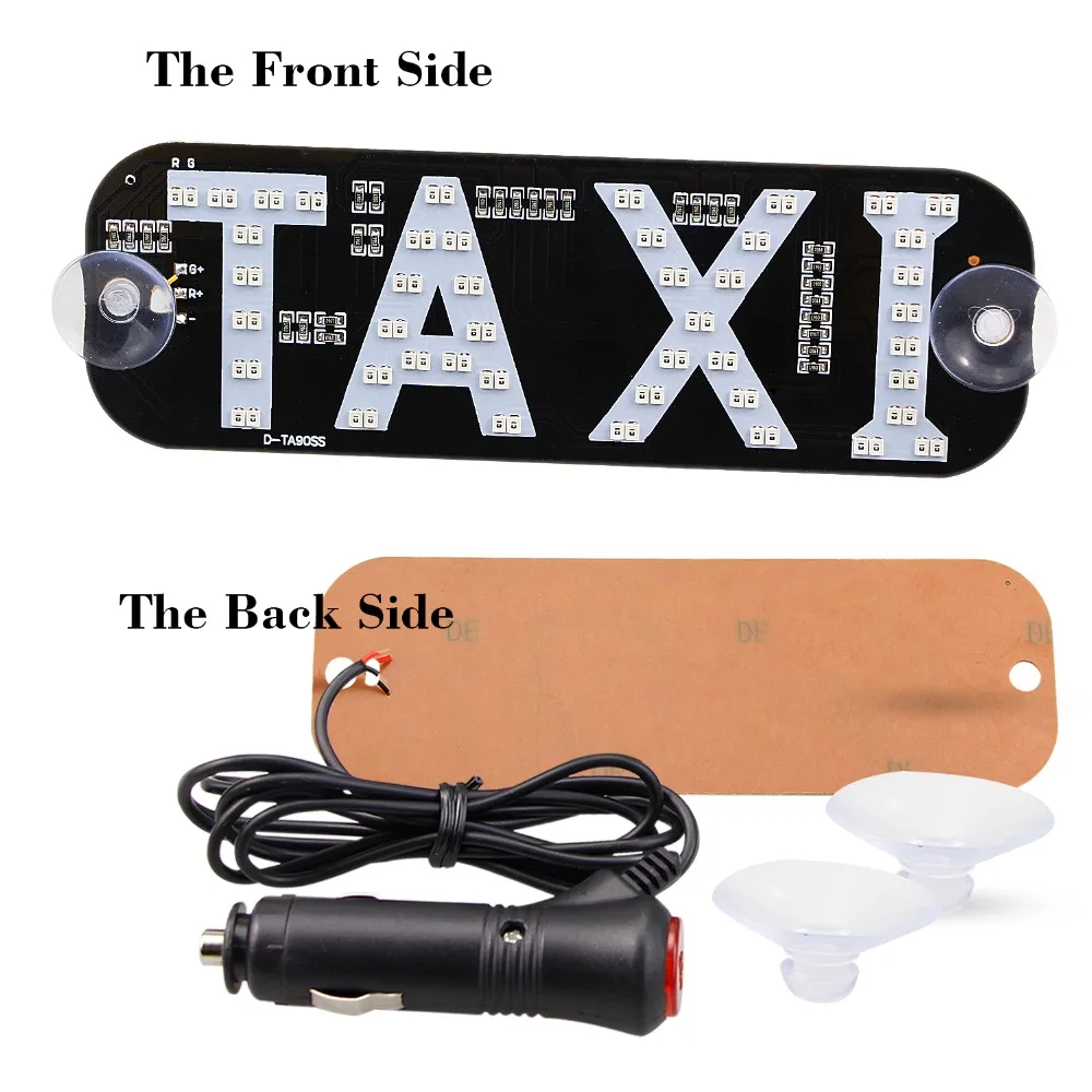 DARKEYE 1X Taksi Led Automobilio Priekinio stiklo Kabina indikatorius Super Ryškus LED prekinis, galinis Stiklo Taksi Šviesos signalo Lemputė Raudona Žalia Dual spalva DJ