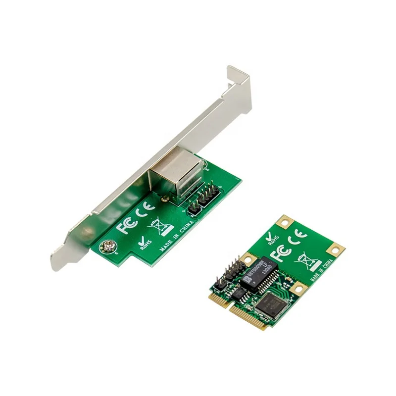 Mini PCIe Vieno port RJ45 Gigabit Ethernet NIC Tinklo plokštė Mini PCIE Gigabit RJ45 LAN serverio tinklo plokštė 1000M, kad mpcie