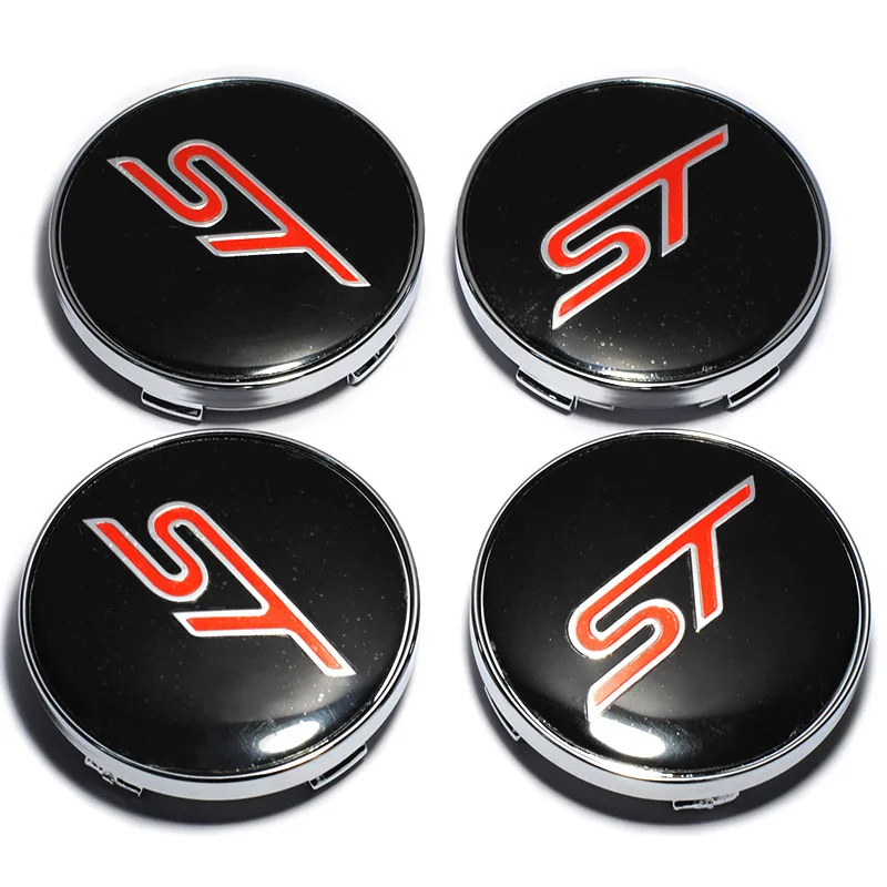4pcs 60MM ST Logotipą, Automobilių Ratų Center Caps Emblema 