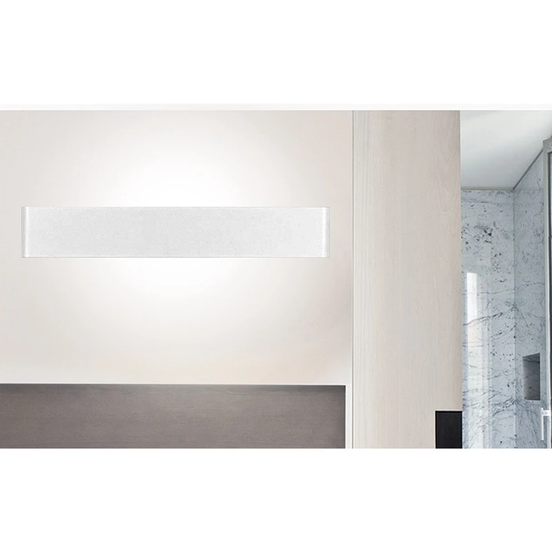 LukLoy Šiuolaikinės Paprastas Minimalistinis LED Sienos Lempos Gyvenimo Kambario, Miegamasis Vadovas Lova Ilgo Kūrybinio Vonios Veidrodis Sienos lempos