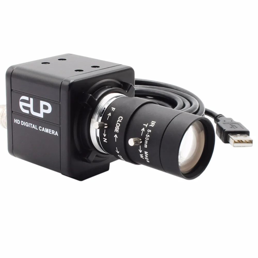 ELP USB kamera CS Kalno CS 5-50mm varifocal lens 1280*720 MJPEG 30 kadrų per sekundę CMOS OV9712 Stebėjimo kamerų mašina viziją, USB kamera